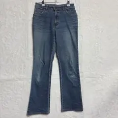 シー・セブンティーンブーツカットデニムフレアデニム ダークブルーサイズ28×32