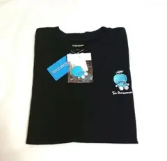 ドラえもん刺繍 Tシャツ ブラック LLサイズ