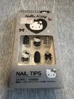 【新品•未開封】Hello kittyモノトーン ネイルチップのサムネイル