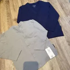 100cm 110cm コットン Vネック カーディガン 2枚　ダッドウェイ