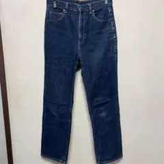 【GU】ジーユー ハイウエスト ストレートジーンズ