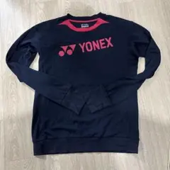 YONEX ヨネックス 長袖ウェア　ロンT ピンクと紺 XL 指通し付き