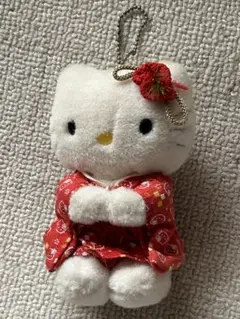 ハローキティ 着物 マスコット キーホルダー 2002 サンリオ 平成レトロ
