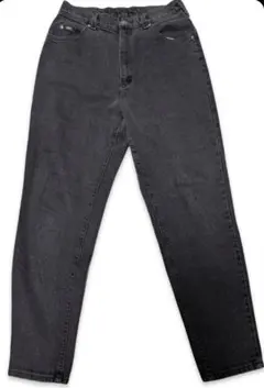 希少 90s USA製 Lee ブラックデニム フェード テーパード YKK