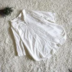 【Samansa Mos】シャツ/F/ホワイト/長袖/レディース/シンプル/白