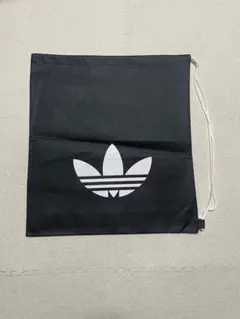 Adidas 黒 靴入れ 巾着バッグ　Mサイズ