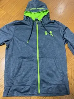 Under Armour フルジップフーディ グレー/ライム