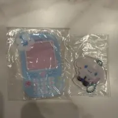 サンリオ　シナモロール　クリアケースつきアクリルチャーム