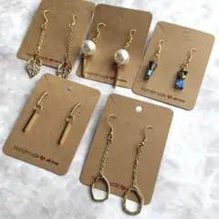 2. ピアス　ハンドメイド　セール品　5個セット　まとめ売り