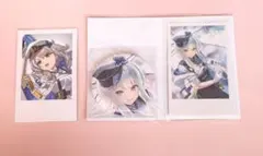 にじさんじ 栞葉るり 誕生日グッズ 缶バッジ＆チェキ風カード おまけつき