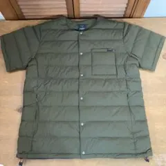 未使用　アクシーズクイン ダウン Tシャツ オリーブ　サイズＬ