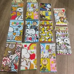 スヌーピー PEANUTS ハンカチタオル11枚セット まとめ売り 新品未使用
