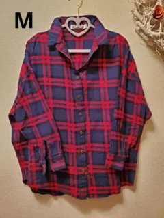 Emsexcite チェックオーバーシャツ　M