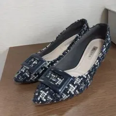 DIANA ネイビー系 ポインテッドトゥヒール