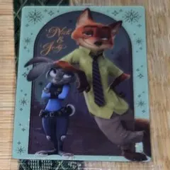 ディズニー　ウエハース　カード　ニック　ジュディー　ズートピア
