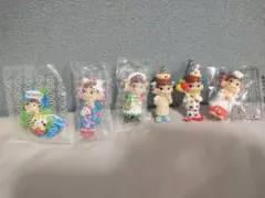 ミニミニぺこちゃん　キーホルダー 6個セット