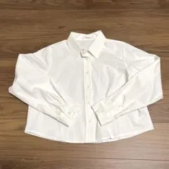 韓国　ショート丈シャツ