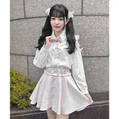 ROJITA ロジータ サイドバックルツイードスカパン ピンク スカパン