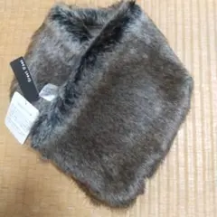 Crest D'as フェイクファー マフラー ブラウン ふわふわ
