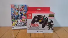 大乱闘スマッシュブラザーズ 　　SW ホリクラシックコントローラー ゼルダ