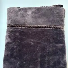 毛布　シングル　ダークブラウン