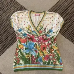 BLUGIRL BLUMARINE 花柄 カシュクール カットソーのサムネイル