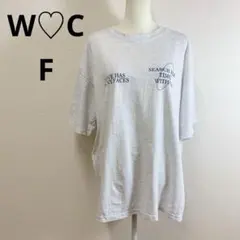 WC バックビッグプリントTシャツ オーバーサイズ Fのサムネイル