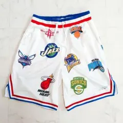 NBA オールスター バスケットハーフパンツ バスパン ホワイト　M 完売人気のサムネイル