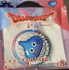 ドラクエ　ドラゴンクエストⅠ＆Ⅱ 缶バッジ　ローソンストア100 スライム