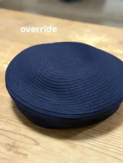 override ベレー帽　ネイビー　57.5㎝のサムネイル