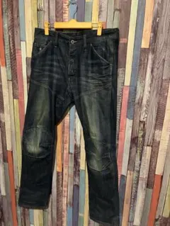 G-Star RAW エルウッド デニムパンツ 3D立体裁断 イタリア製 L 