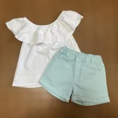 GAP KIDS ブランシェス トップス＆ショートパンツセット 110のサムネイル