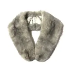 【美品】サファイアミンクファー　ショール　マフラー　毛皮　リアルファー　成人式
