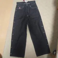 BADWAY スタッズ装飾 ブラックデニムパンツ BADWAY スタッズ装飾 ブラックデニムパンツ - メルカリ