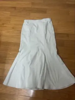 GU ヘリンボーンマーメイドロングスカート　M