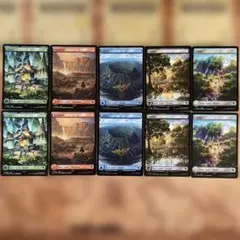MTG 基本土地 チョコボトラックFoil 10枚セット 英語版
