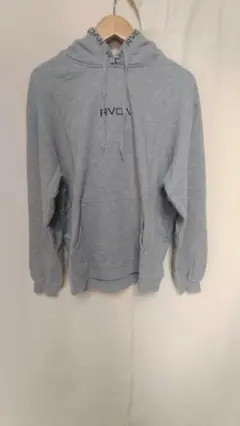 RVCAルーカ刺繍プリントスウェットパーカー霜降り柄正規品サイズS