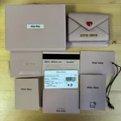 miumiu ミュウミュウ 三つ折り財布 マドラスラブ ラブレター ウォレット