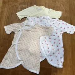 新生児　長肌着３枚セット　ユニクロ　ベルメゾン　50〜60サイズ