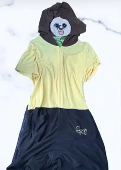 新品　パンパンイ　パンパンくんの日常　オクジ　なりきりサロペット　L