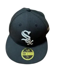New Era 59FIFTY ホワイトソックス ブラックキャップ 7 1/2