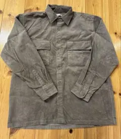 ブラウン コーデュロイシャツ 長袖