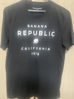 BANANA REPUBLIC ロゴTシャツ ブラック Mサイズ