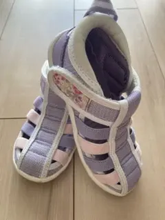 イフミー✖️ブランシェス☆両開きできるメッシュサンダル 紫色とピンク色☆16 17