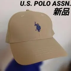 新品 ベージュ U.S. POLO ASSN. ベースボールキャップ
