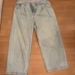 9090ワイドレッグデニム ライトブルー