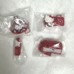 【全４種セット】　ハローキティ　なつかしアイテムミニチュアコレクション　ガチャ