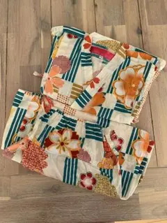 【美品】浴衣ワンピース　Bee 110cm