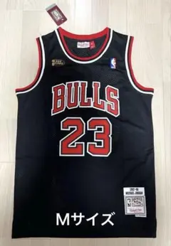 【NBA】ブルズ激レア人気マイケルジョーダン希少ゲームシャツ 黒 ブラック 美品