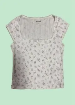 Hollister 花柄スクエアネックトップス S 新品未着用
